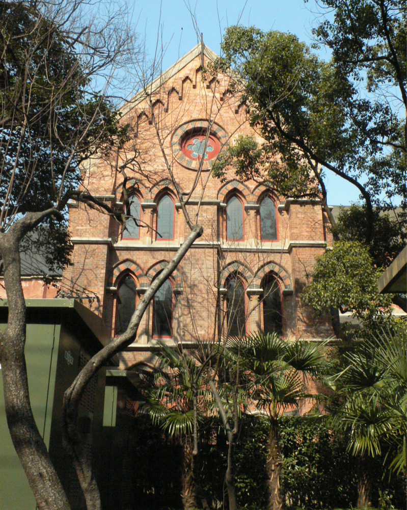 Holy Trinity Shanghai, East Window exterior