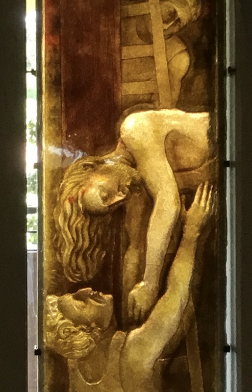Stations of the Cross, Sacred Heart Cathedral, Kericho — relief-sculpted glass panel