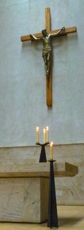 Dripped brass crucifix, Sacred Heart Cathedral Kericho, Toumer Yeshim