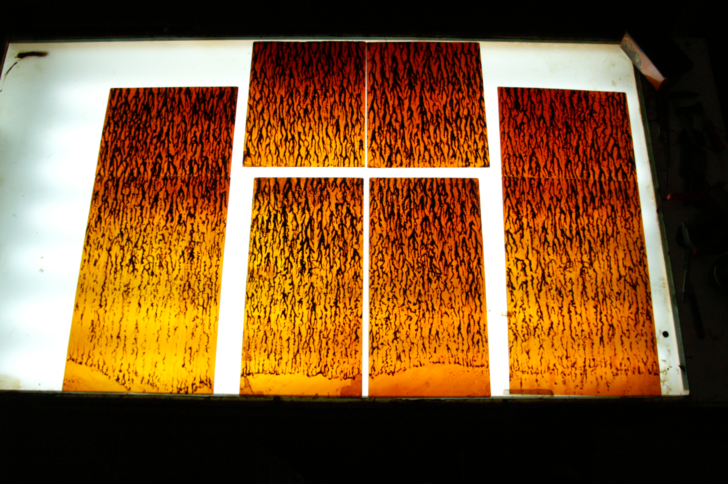 Earth window — detail of diagonal form