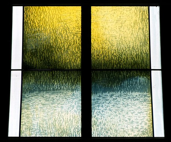 Air window — detail of etched surface