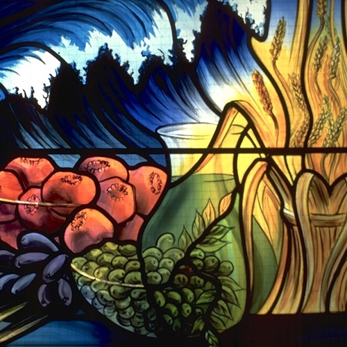 Sukkot window — detail