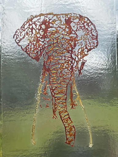 shattered frit elephant